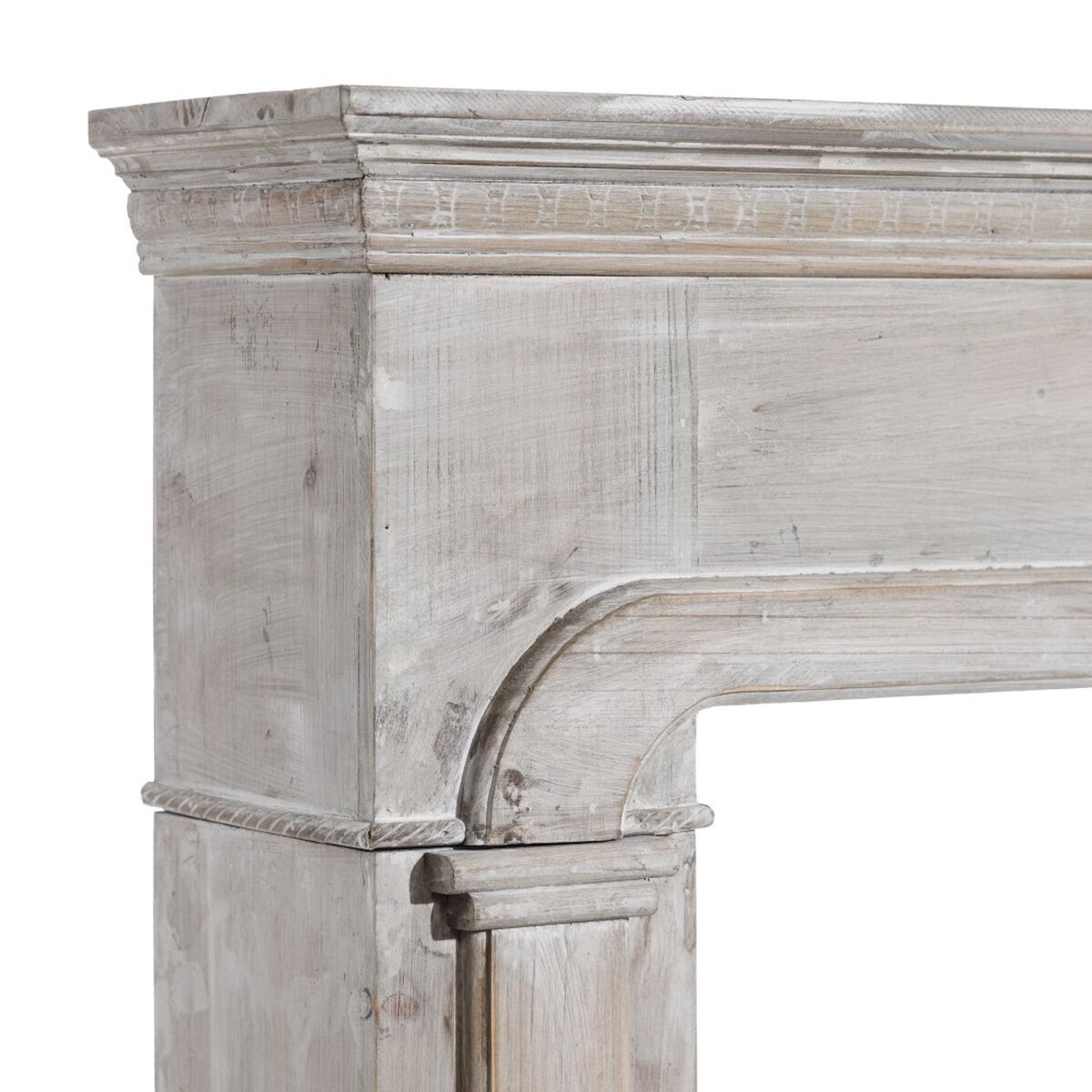 Ildsted Hvit Grantre Tre MDF 105 x 17,5 x 99 cm